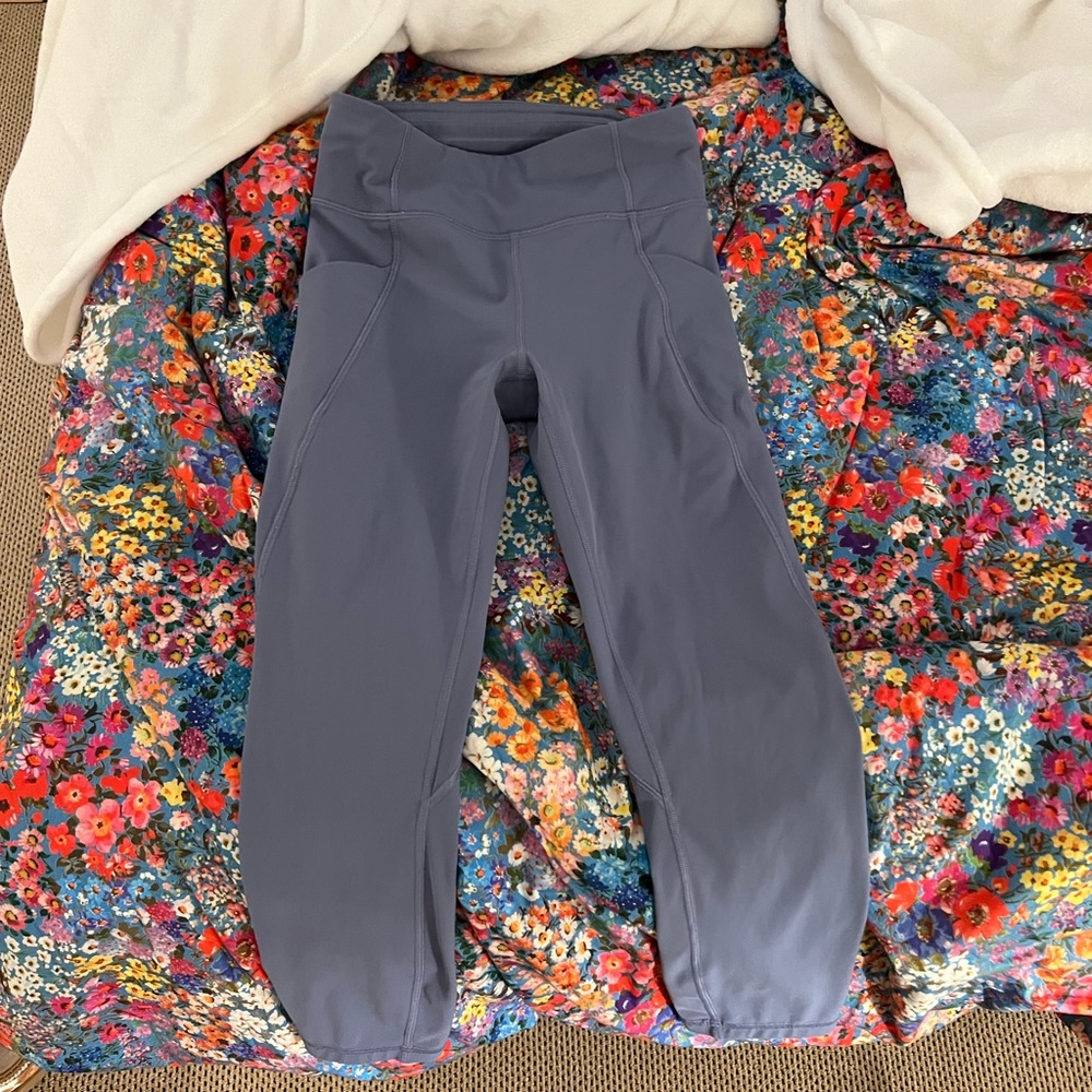 Lululemon Time to Sweat Crop (23”) Leggings in Peri Purple